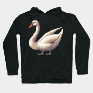 Pixelated Swan Artistry Hoodie